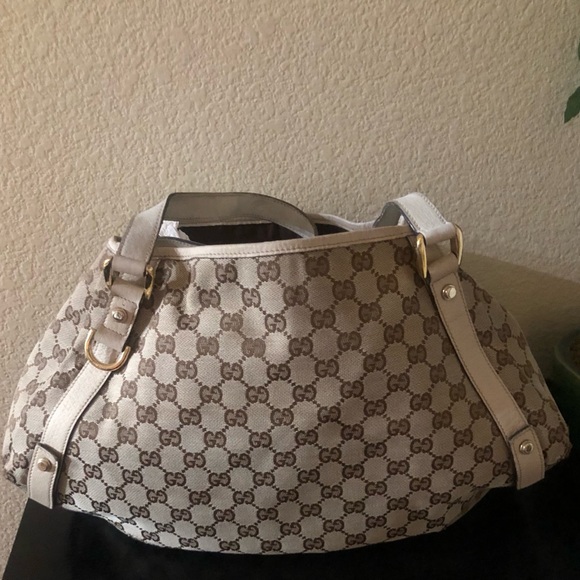 Authentic vintage Gucci canvas “ABBEY” tote bag - Picture 3 of 14